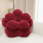 Coussin Décoratif Fleur Bordeaux
