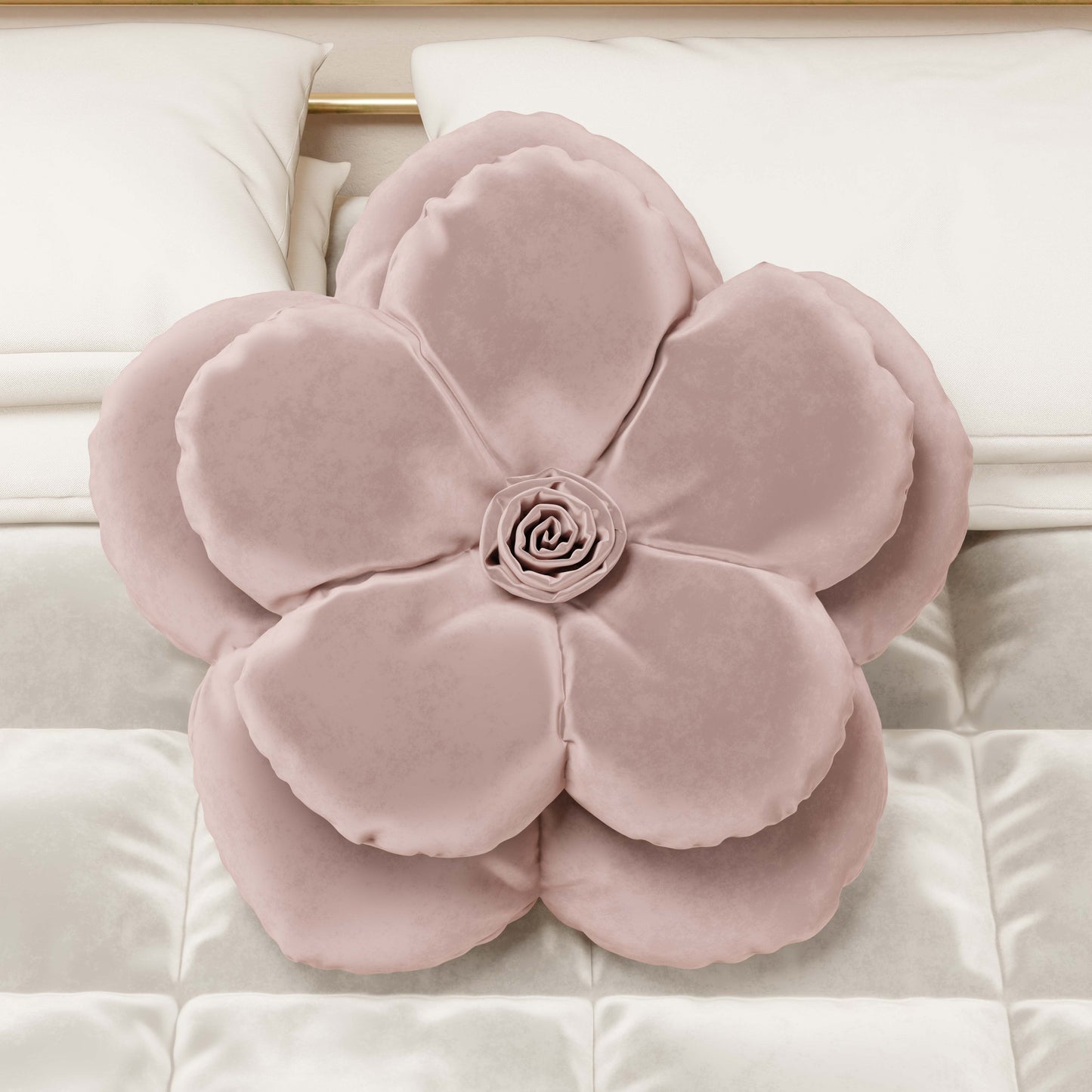 Coussin Décoratif Fleur Poudre