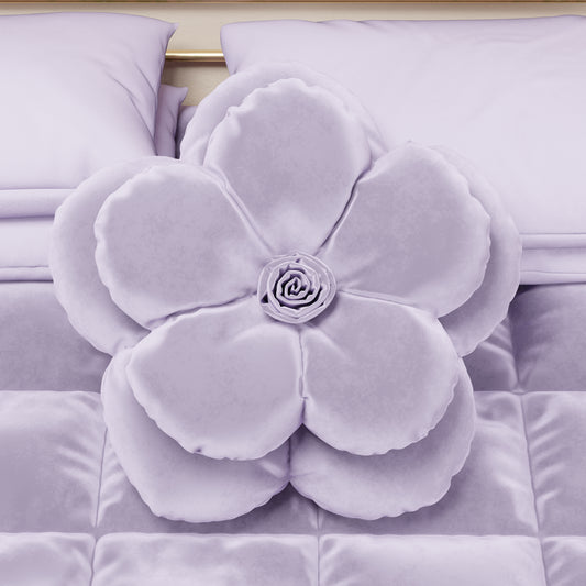 Cuscino Arredo Fiore Lilla