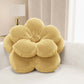 Coussin décoratif fleur or
