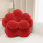 Coussin décoratif fleur rouge