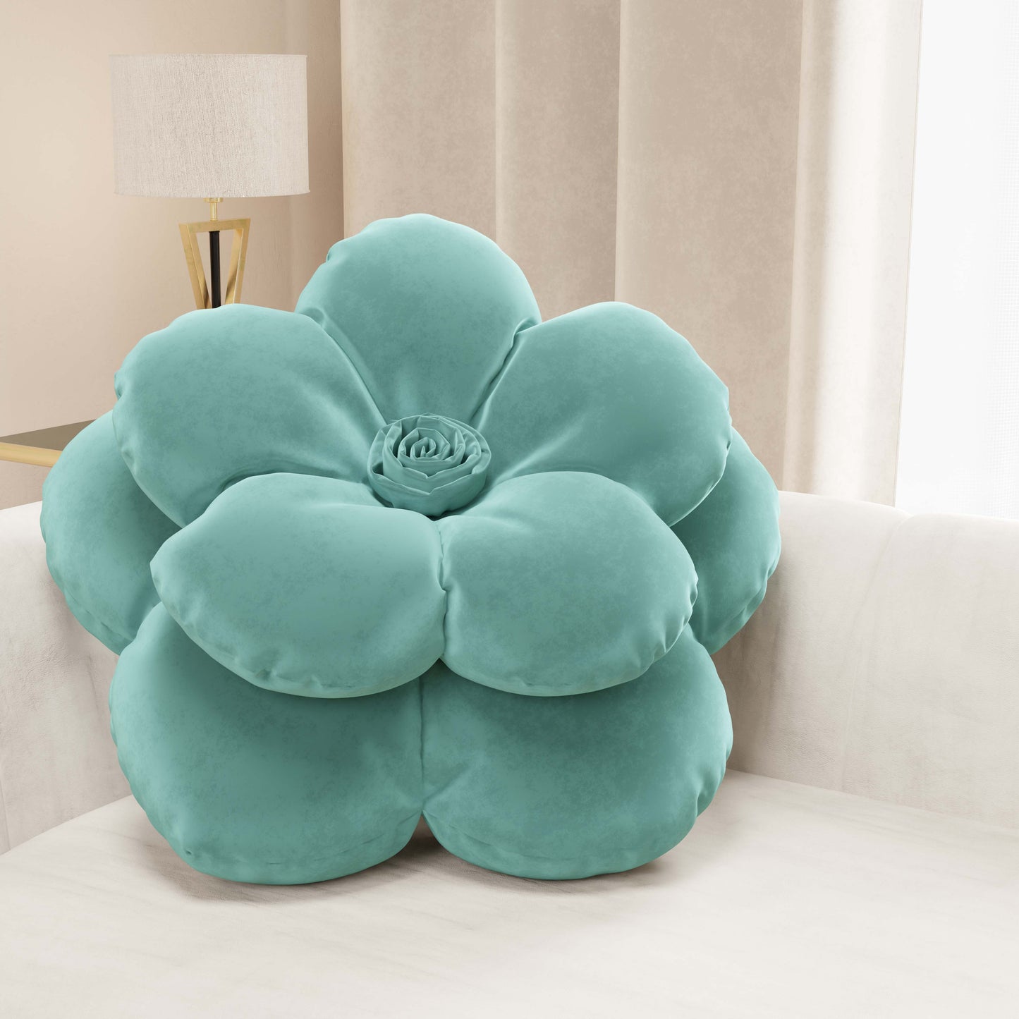 Coussin décoratif fleur Tiffany