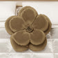 Coussin Décoratif Fleur Taupe