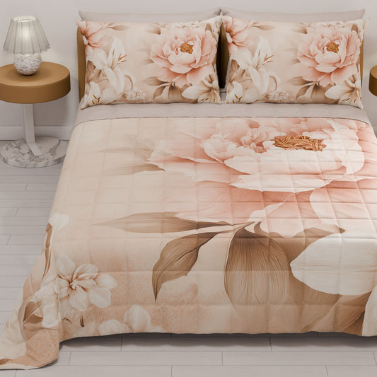Trapuntino Copriletto Primaverile Autunnale in Stampa Digitale Floreale F26