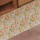 Tappeto Cucina Antiscivolo Passatoia Cucina lavabile,  Floreale 06 Beige