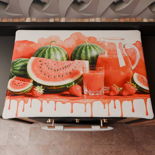 Coprifornello Coprifuochi Cucina in Stampa Digitale Fruit - Melone e Fragola