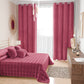 Courtepointe couvre-lit printanière et automnale en velours double face fuchsia