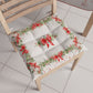 Coussins de chaise de Noël, Housses de chaise de Noël 6 pièces Guirlande de Noël