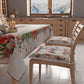 Coussins de chaise de Noël, Housses de chaise de Noël 6 pièces Guirlande de Noël