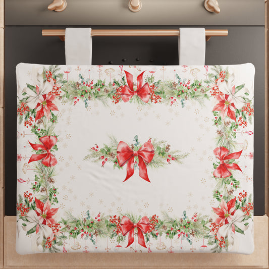 Housse de Four de Noël pour Cuisine en Impression Numérique Guirlande de Noël