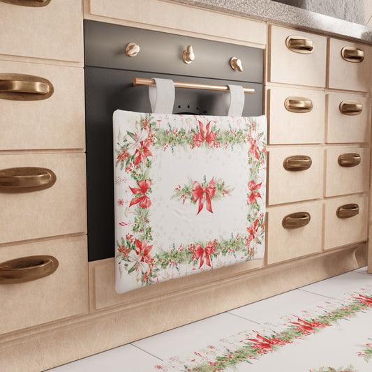 Housse de Four de Noël pour Cuisine en Impression Numérique Guirlande de Noël