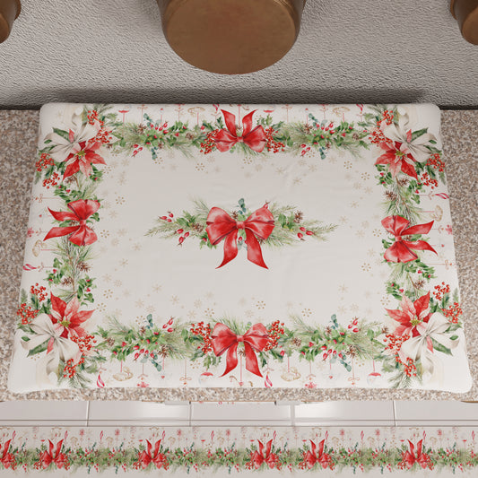 Protection de plaque de cuisson de Noël en impression numérique Guirlande de Noël