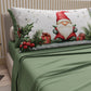 Draps de Noël en coton, parure de lit avec taies d'oreiller en impression numérique Gnome 01