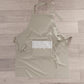 Tablier de Cuisine en Coton avec Dentelle Sangallo Beige