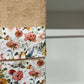 Serviette de Bain 1+1 avec Bordure en Impression Digitale Florale 06 Taupe