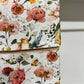 Serviette de Bain 1+1 avec Bordure en Impression Digitale Florale 06 Taupe