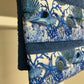 Serviette de bain 1+1 avec bordure en impression numérique Corail