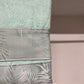 Asciugamano Bagno 1+1 con Balza in Stampa Digitale Foglia Salvia