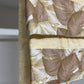 Serviette de Bain 1+1 avec Bordure en Impression Digitale Tropical Taupe-Or