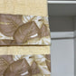 Serviette de Bain 1+1 avec Bordure en Impression Digitale Tropical Taupe-Or