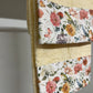 Serviette de Bain 1+1 avec Bordure en Impression Digitale Florale 06 Crème