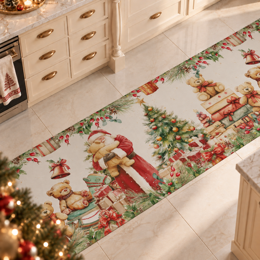 Tappeto Cucina Natalizio Antiscivolo Passatoia Natalizia Cucina lavabile Sweet Santa