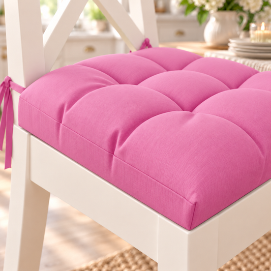 Kitchen Chair Cushions, Chair Cushions 6 Pieces Fuchsia