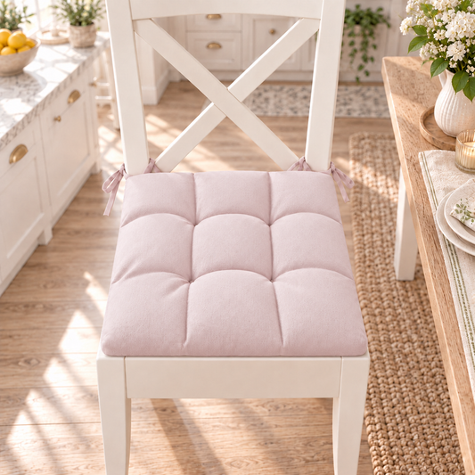 Kitchen Chair Cushions, Chair Cushions 6 Pieces Pink