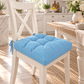 Coussins pour chaises housses de chaise Shabby Chic uni bleu ciel