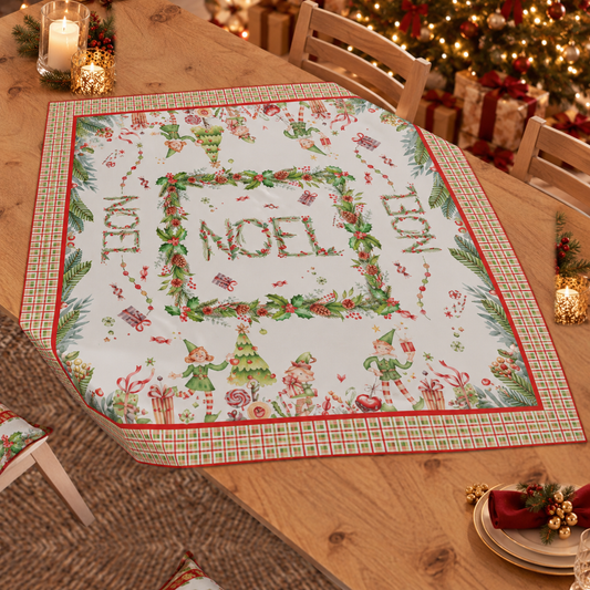 Centrotavola Natalizio per Cucina in Stampa Digitale Noel