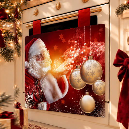 Copriforno Natalizio per Cucina in Stampa Digitale Babbo Natale