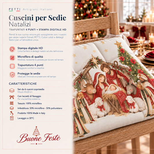 Cuscini per Sedie Natalizi Coprisedia Natalizi Jesus 02
