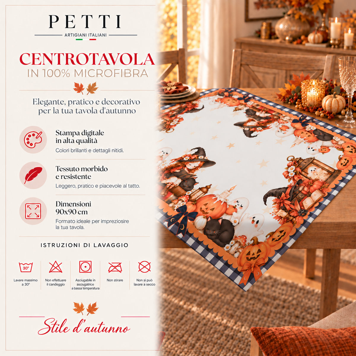 Centrotavola Moderno Cucina in Stampa Digitale Witch
