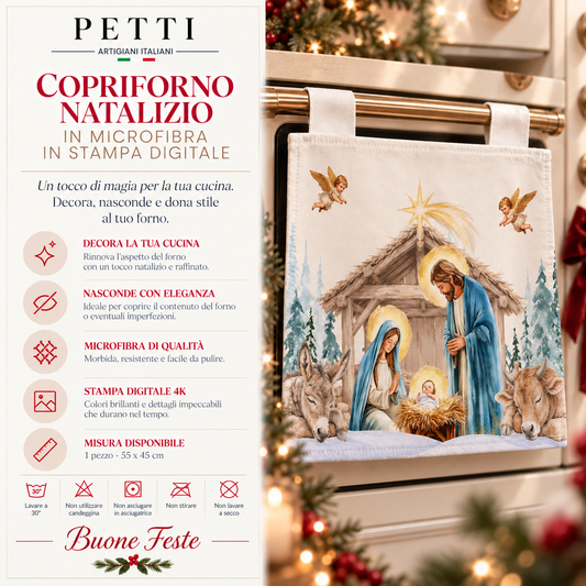 Copriforno Natalizio per Cucina in Stampa Digitale Miracolo