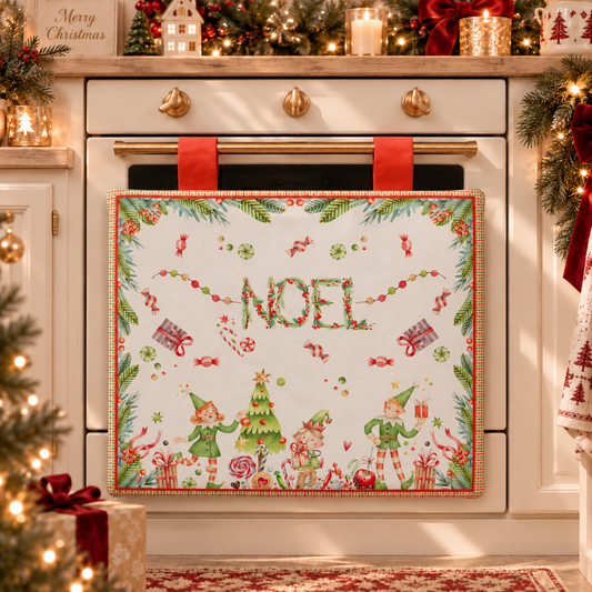 Housse de four de Noël pour cuisine en impression numérique Noel