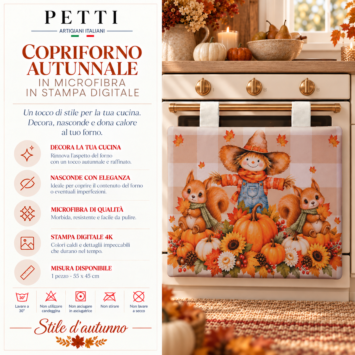 Copriforno per Cucina in Stampa Digitale October