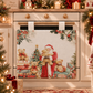 Housse de Four de Noël pour Cuisine en Impression Digitale Sweet Santa