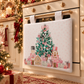 Christmas Oven Cover for Kitchen in Digital Print Pink Soldiers 1pc 40x50cm
