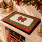 Housse de plaque de cuisson de Noël Housse de protection de feu de cuisine en impression numérique Noeud Tartan, motif écossais