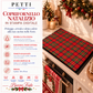 Coprifornello Natalizio Coprifuochi Cucina in Stampa Digitale Tartan, Fantasia Scozzese