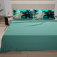 Draps en Coton, Parure de Lit avec Taies d'Oreiller en Impression Numérique Marble Flower 09 Ottanio