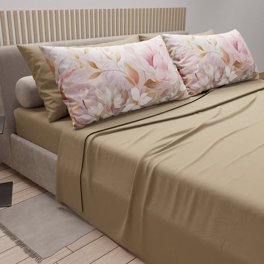 Draps en Coton, Parure de Lit avec Taies d'Oreiller en Impression Numérique Tokyo