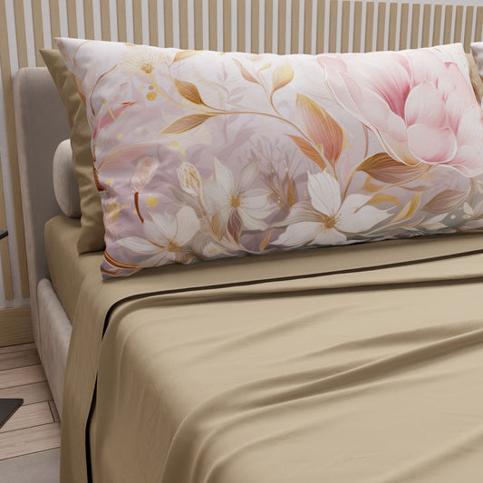 Draps en Coton, Parure de Lit avec Taies d'Oreiller en Impression Numérique Tokyo