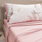 Draps en Coton, Parure de Lit avec Taies d'Oreiller en Impression Numérique Pivoine