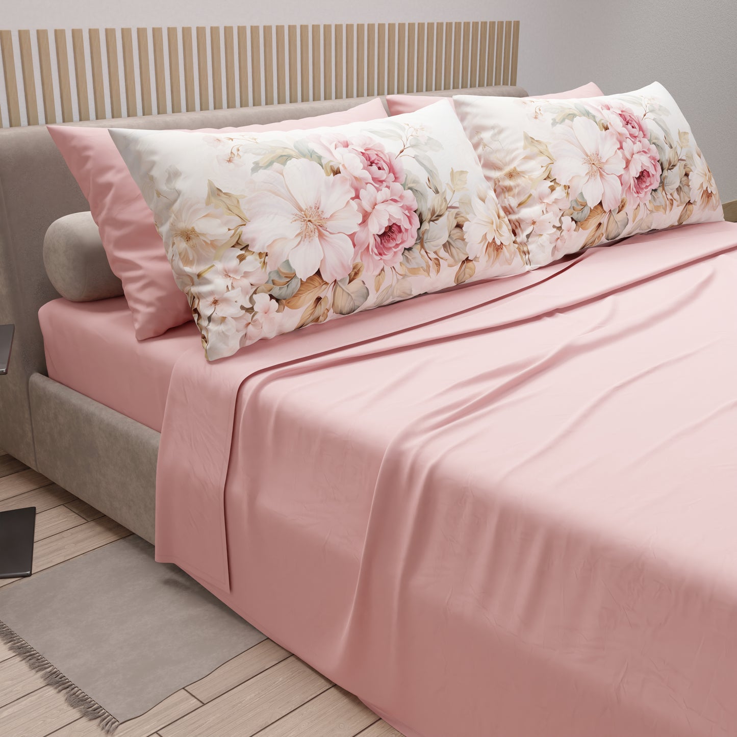 Lenzuola in Cotone, Completo Letto con Federe in Stampa Digitale Provenza