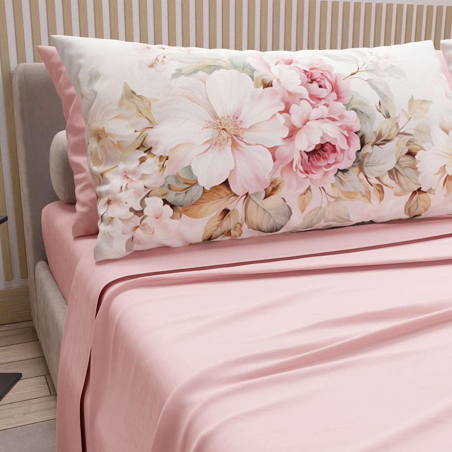 Lenzuola in Cotone, Completo Letto con Federe in Stampa Digitale Provenza