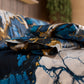 Set completo effetto marmo Navyglo blu notte PETTI Made in Italy