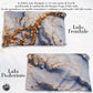 Coppia Federe Cuscino Eleganti Effetto Marmo Indaco