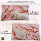 Paire de Taies d'Oreiller Élégantes Effet Marbre Rose