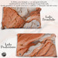 Paire de Taies d'Oreiller Élégantes Effet Marbre Saumon